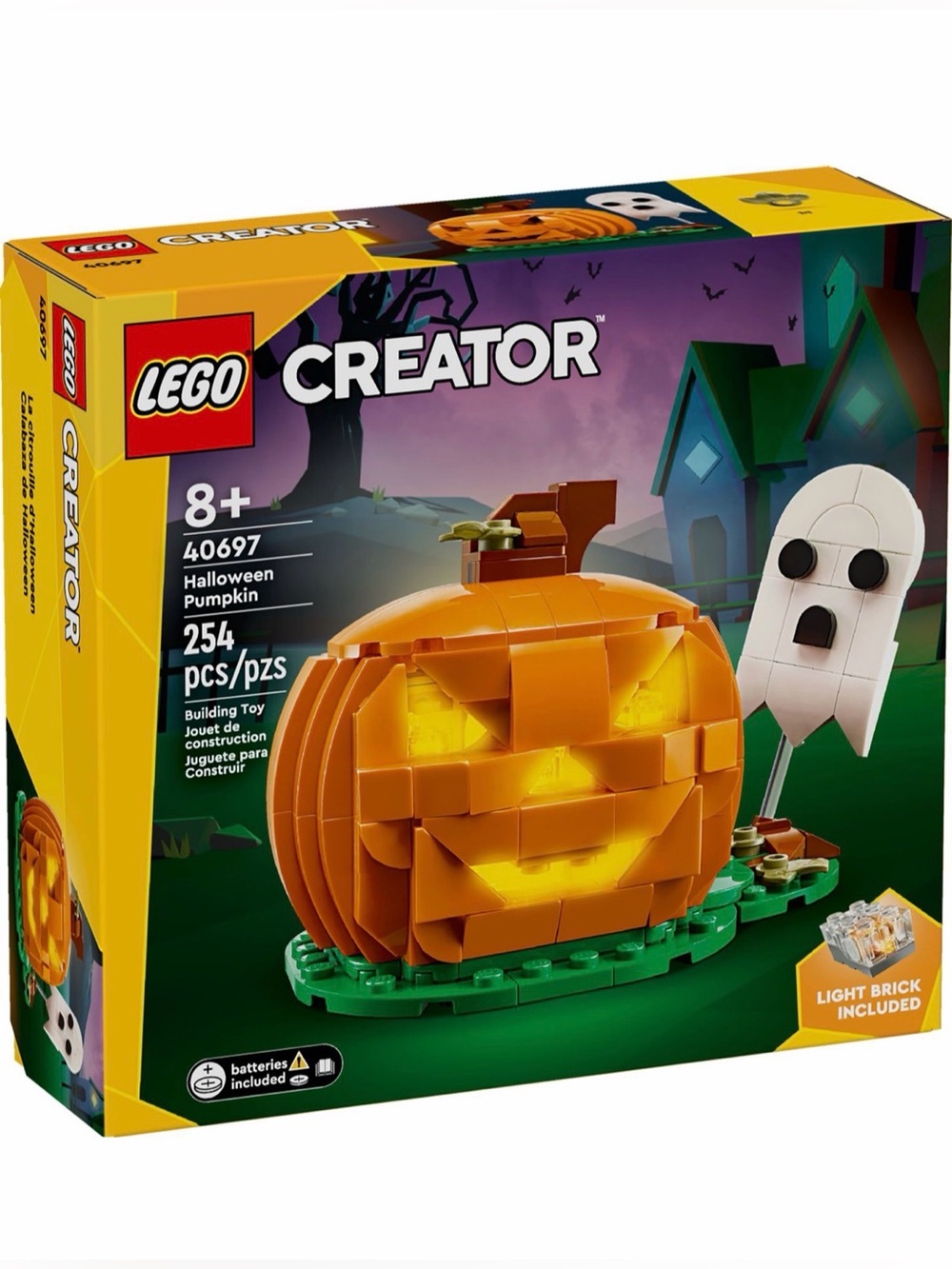 LEGO Creator Halloween Pumpkin & Ghost Building Block Set 40697 NEW